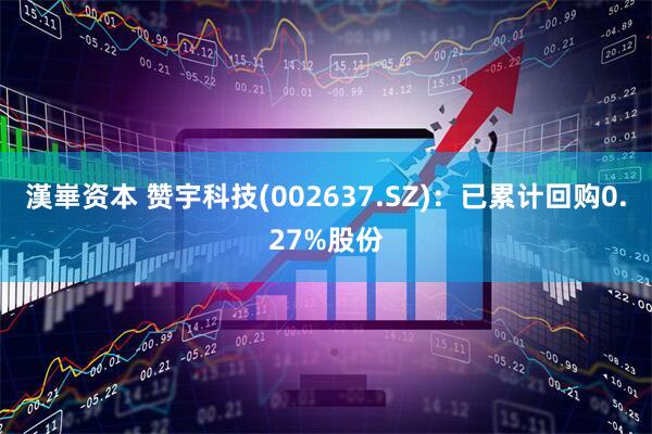 漢崋资本 赞宇科技(002637.SZ)：已累计回购0.27%股份