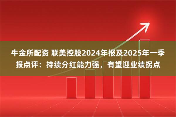 牛金所配资 联美控股2024年报及2025年一季报点评：持续分红能力强，有望迎业绩拐点