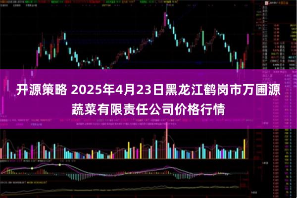 开源策略 2025年4月23日黑龙江鹤岗市万圃源蔬菜有限责任公司价格行情